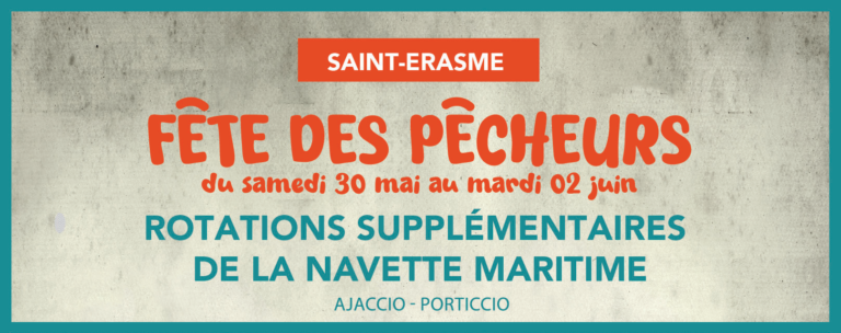 Fête des pêcheurs de Saint-Erasme : des rotations supplémentaires pour la navette maritime Ajaccio-Porticcio
