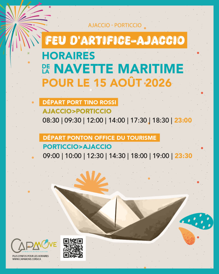 Navettes maritimes : des rotations supplémentaires pour profiter du feu d&rsquo;artifice du 15 août
